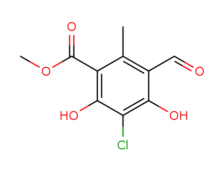 3-chloro-5-formyl-2,4-dihydroxy-6-methyl-benzoic acid methyl ester