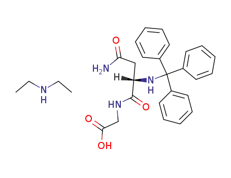 <i>N</i>-(<i>N</i><sup>2</sup>-trityl-L-asparaginyl)-glycine ; diethylamine salt