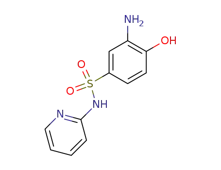 3-amino-4-hydroxy-<i>N</i>-pyridin-2-yl-benzenesulfonamide