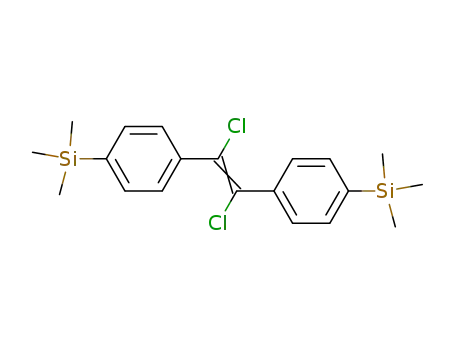hexa-<i>S</i><i>i</i>-methyl-<i>S</i><i>i</i>,<i>S</i><i>i</i>'-(α,α'-dichloro-stilbene-4,4'-diyl)-bis-silane