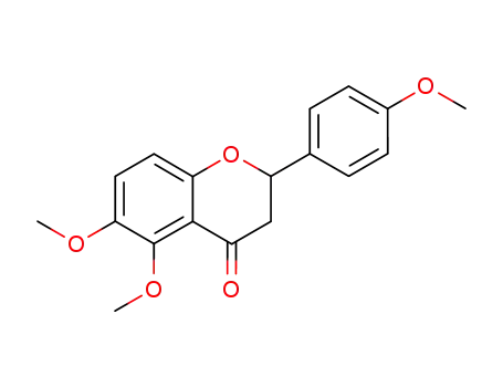 5,6-dimethoxy-2-(4-methoxy-phenyl)-chroman-4-one