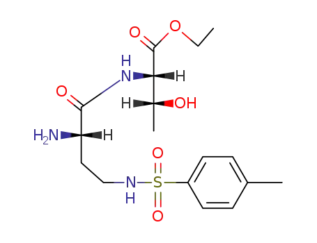 <i>N</i>-[(<i>S</i>)-2-amino-4-(toluene-4-sulfonylamino)-butyryl]-L<sub>S</sub>-threonine ethyl ester