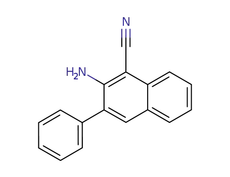 Molecular Structure of 130532-97-7 (2-amino-3-phenyl-1-naphthalenecarbonitrile)