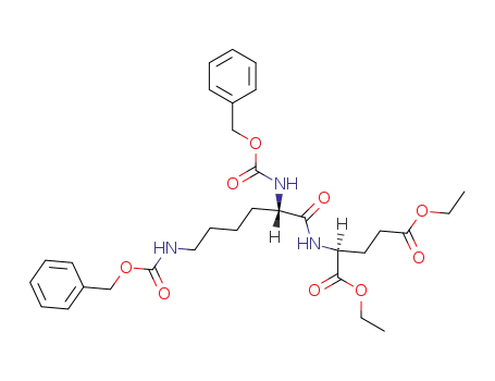 <i>N</i>-(<i>N</i><sup>α</sup>.<i>N</i><sup>ε</sup>-bis-benzyloxycarbonyl-L-lysyl)-L-glutamic acid diethyl ester
