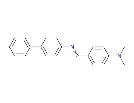 Molecular Structure of 33685-82-4 ([1,1'-Biphenyl]-4-amine, N-[[4-(dimethylamino)phenyl]methylene]-)
