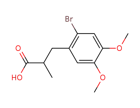 3-(2-bromo-4,5-dimethoxy-phenyl)-2-methyl-propionic acid