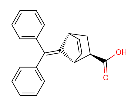 Molecular Structure of 100783-25-3 ((+/-)-7-benzhydrylidene-norborn-5-ene-2<i>endo</i>-carboxylic acid)