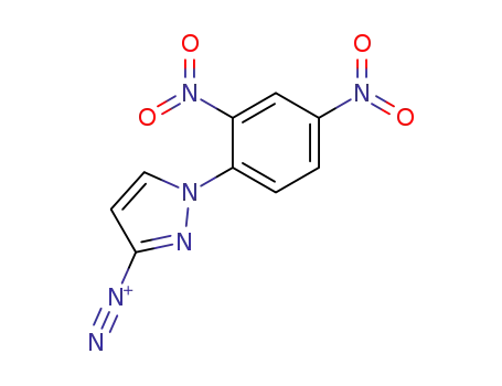 1-<2,4-dinitrophenyl>pyrazolinediazonium ion
