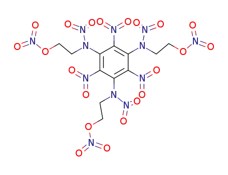 2,4,6,<i>N</i>,<i>N</i>',<i>N</i>''-hexanitro-<i>N</i>,<i>N</i>',<i>N</i>''-tris-(2-nitryloxy-ethyl)-benzene-1,3,5-triyltriamine
