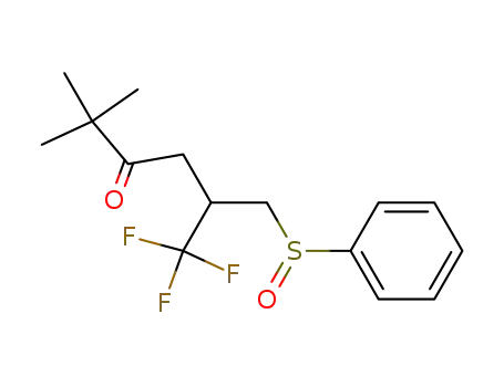 3-Hexanone, 6,6,6-trifluoro-2,2-dimethyl-5-[(phenylsulfinyl)methyl]-