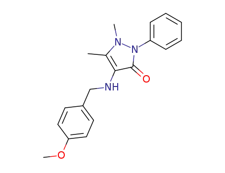 4-(4-methoxy-benzylamino)-1,5-dimethyl-2-phenyl-1,2-dihydro-pyrazol-3-one