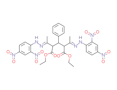2,4-bis-[1-(2,4-dinitro-phenylhydrazono)-ethyl]-3-phenyl-glutaric acid diethyl ester
