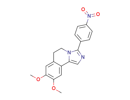 8,9-dimethoxy-3-(4-nitro-phenyl)-5,6-dihydro-imidazo[5,1-<i>a</i>]isoquinoline