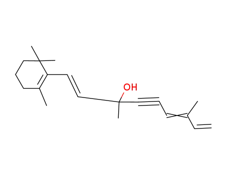 Molecular Structure of 112949-42-5 ((+/-)-3,7-dimethyl-1<i>t</i>-(2,6,6-trimethyl-cyclohex-1-enyl)-nona-1,6ξ,8-trien-4-yn-3-ol)
