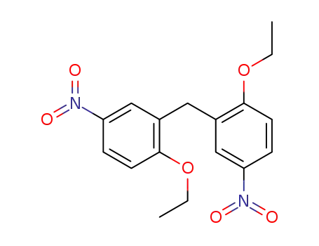 Molecular Structure of 130728-50-6 (bis-(2-ethoxy-5-nitro-phenyl)-methane)