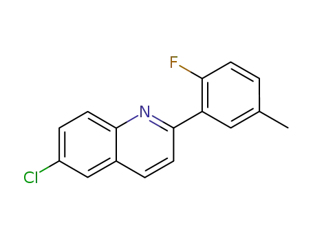 6-chloro-2-(2-fluoro-5-methyl-phenyl)-quinoline