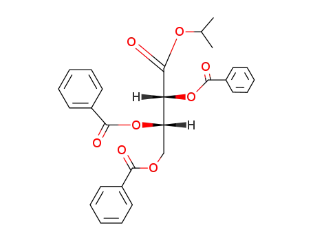 Molecular Structure of 16752-01-5 (tri-<i>O</i>-benzoyl-L-threonic acid isopropyl ester)