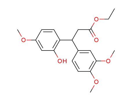 3-(3,4-dimethoxy-phenyl)-3-(2-hydroxy-4-methoxy-phenyl)-propionic acid ethyl ester