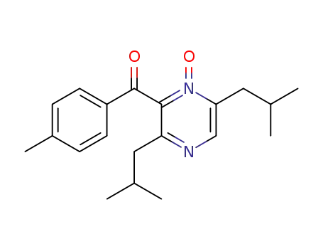 Molecular Structure of 135510-32-6 (3,6-diisobutyl-2-(p-toluoyl)pyrazine 1-oxide)