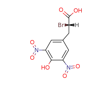 (<i>S</i>)-2-bromo-3-(4-hydroxy-3,5-dinitro-phenyl)-propionic acid