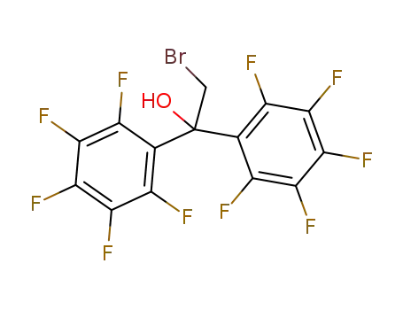 Molecular Structure of 25798-78-1 (2-Bromo-1,1-bis-pentafluorophenyl-ethanol)