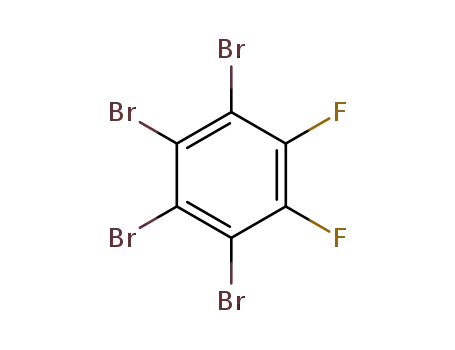 Molecular Structure of 938-58-9 (1,2,3,4-Tetrabrom-5,6-difluorbenzol)