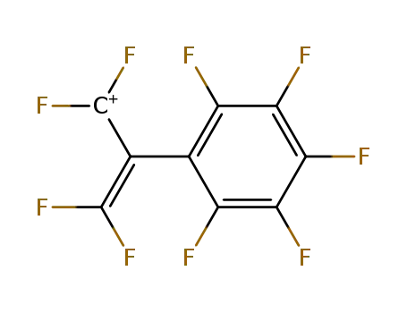 Molecular Structure of 125286-16-0 (C<sub>9</sub>F<sub>9</sub><sup>(1+)</sup>)
