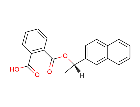 phthalic acid mono-[(<i>S</i>)-1-(naphthyl-<sup>(2)</sup>)-ethyl ester]