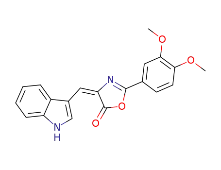 2-(3,4-dimethoxy-phenyl)-4-indol-3-ylmethylen-4<i>H</i>-oxazol-5-one