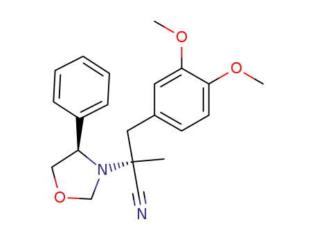 (S)-3-(3,4-Dimethoxy-phenyl)-2-methyl-2-((R)-4-phenyl-oxazolidin-3-yl)-propionitrile