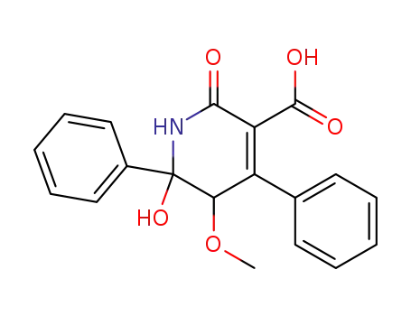 6-hydroxy-5-methoxy-2-oxo-4,6-diphenyl-1,2,5,6-tetrahydro-pyridine-3-carboxylic acid