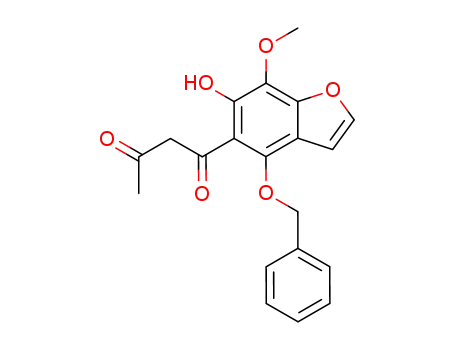 1-(4-benzyloxy-6-hydroxy-7-methoxy-benzofuran-5-yl)-butane-1,3-dione