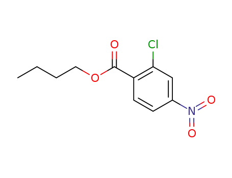 Molecular Structure of 139995-69-0 (Benzoic acid, 2-chloro-4-nitro-, butyl ester)