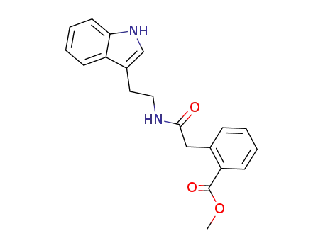 Benzoic acid, 2-[2-[[2-(1H-indol-3-yl)ethyl]amino]-2-oxoethyl]-, methyl
ester
