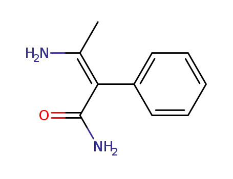 Molecular Structure of 99067-93-3 (3-amino-2-phenyl-crotonic acid amide)
