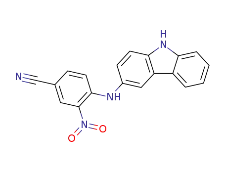 Molecular Structure of 854822-88-1 (4-carbazol-3-ylamino-3-nitro-benzonitrile)
