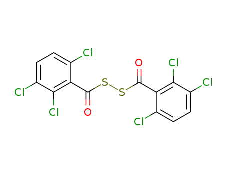 Molecular Structure of 100526-61-2 (bis-(2,3,6-trichloro-benzoyl)-disulfane)