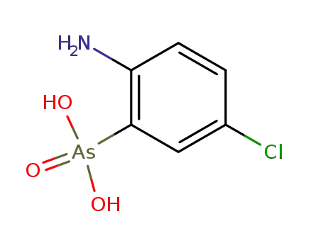 Molecular Structure of 188296-42-6 ((2-amino-5-chloro-phenyl)-arsonic acid)