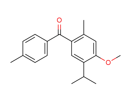 Molecular Structure of 102162-09-4 (5-isopropyl-4-methoxy-2,4'-dimethyl-benzophenone)