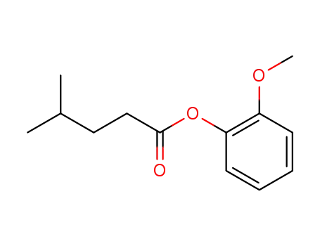 Molecular Structure of 725736-75-4 (4-methyl-valeric acid-(2-methoxy-phenyl ester))