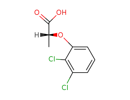 Molecular Structure of 33995-34-5 (Propanoic acid, 2-(2,3-dichlorophenoxy)-, (R)-)