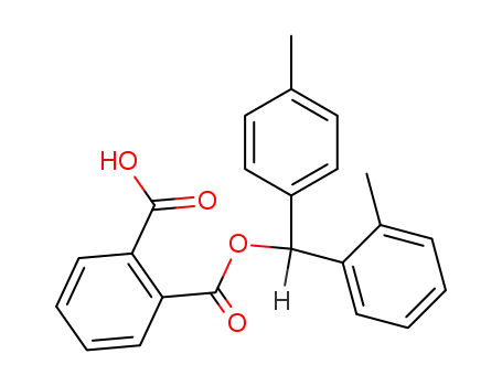 Molecular Structure of 856806-17-2 ((+/-)-phthalic acid mono-(2,4'-dimethyl-benzhydryl ester))