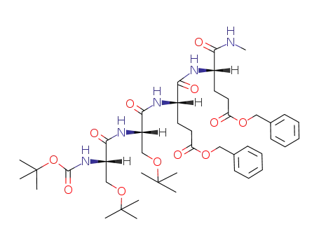 Molecular Structure of 110575-60-5 (Nα-(t-butoxycarbonyl)-O-(t-butyl)seryl-O-(t-butyl)seryl-O-(benzyl)glutamyl-O-(benzyl)glutamyl methylamide)