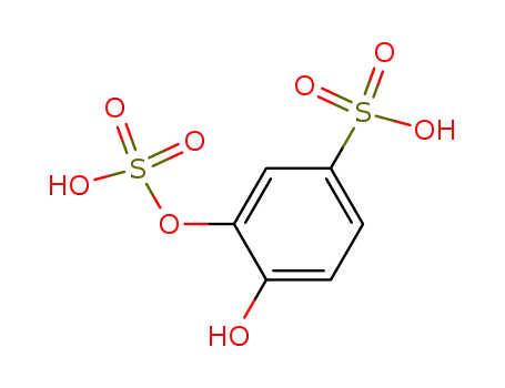 Molecular Structure of 121364-05-4 (4-Hydroxy-3-sulfooxy-benzenesulfonic acid)