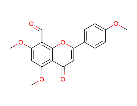 5,7-dimethoxy-2-(4-methoxy-phenyl)-4-oxo-4<i>H</i>-chromene-8-carbaldehyde