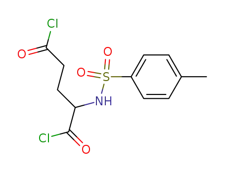 Molecular Structure of 62595-76-0 (Pentanedioyl dichloride, 2-[[(4-methylphenyl)sulfonyl]amino]-)