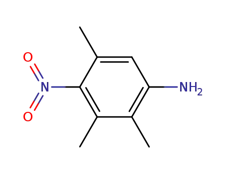 Molecular Structure of 88874-34-4 (Benzenamine, 2,3,5-trimethyl-4-nitro-)