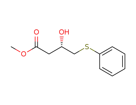 Butanoic acid, 3-hydroxy-4-(phenylthio)-, methyl ester, (S)-