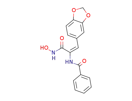 3-benzo[1,3]dioxol-5-yl-2-benzoylamino-acrylohydroxamic acid