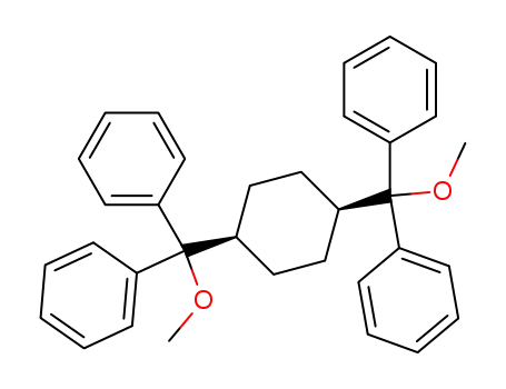 Molecular Structure of 852899-22-0 (<i>cis</i>-1.4-bis-(α-methoxy-benzhydryl)-cyclohexane)